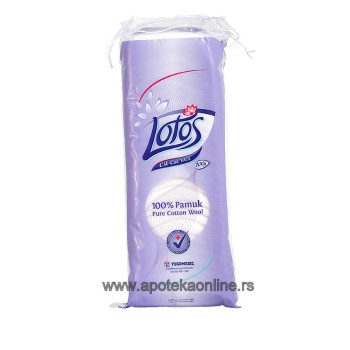 LOTOS BELE PAMUČNE KUGLICE, 100%  PAMUK- 40G